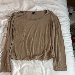 SHEIN Taupe Long Sleeve Women's Top